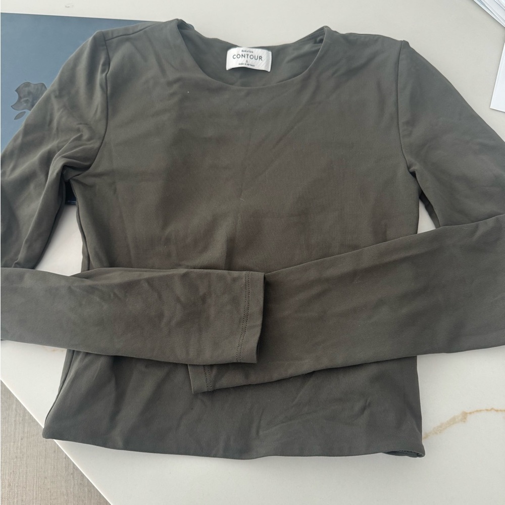 Babaton Contour Khaki Long Sleeve Top